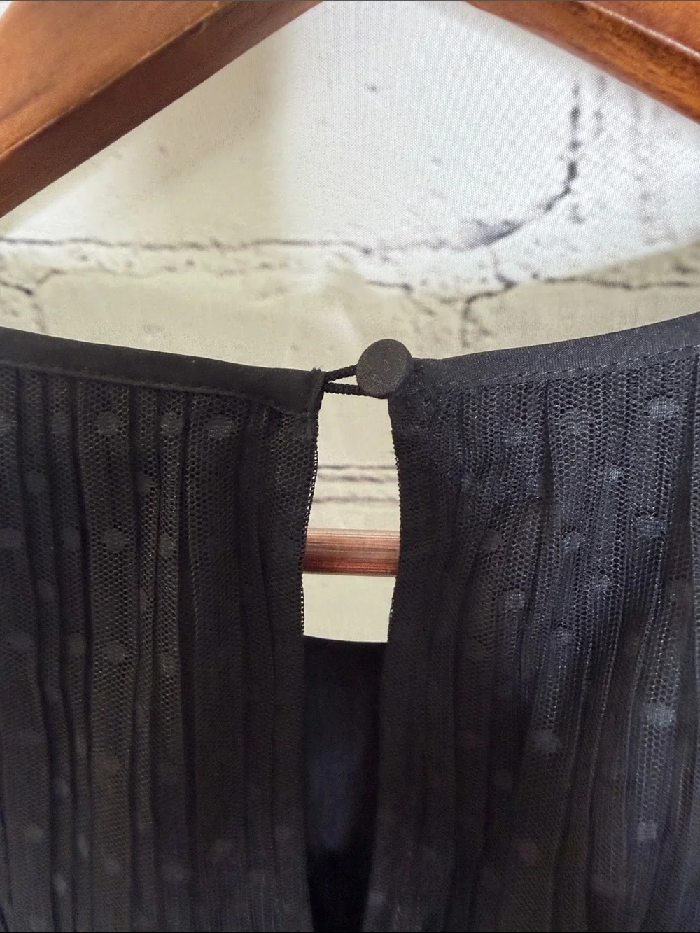 J. Crew Black Sheer Dot Tiered Midi Dress with Puff Sleeves Size 8